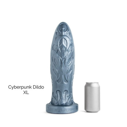Mr Hankey's CYBERPUNK Dildo: Gunmetal XL | 13.25 Inches