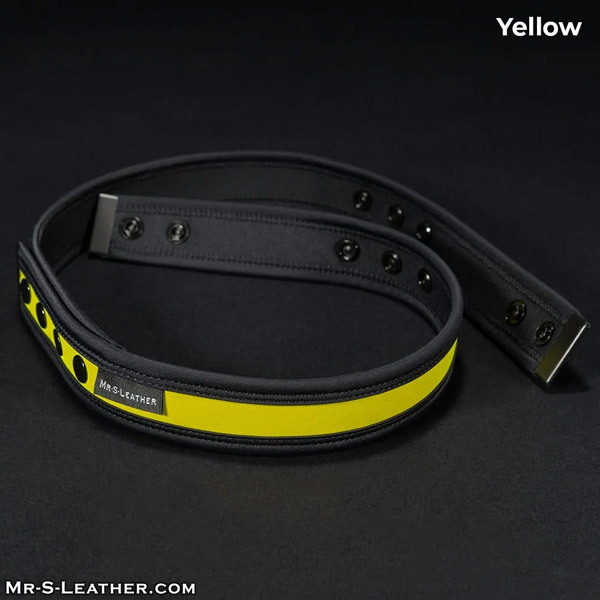 Mr. S Leather Neo Chastity Waist Strap | Yellow