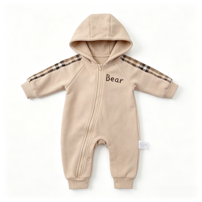 Baby Boy Bear Warm Romper