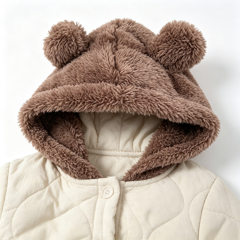 Baby Unisex Star Bear Warm Romper