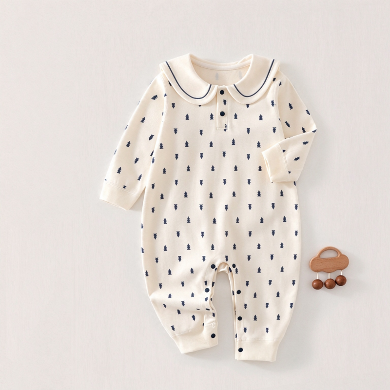 Baby Sailor Collar Long Sleeve Romper