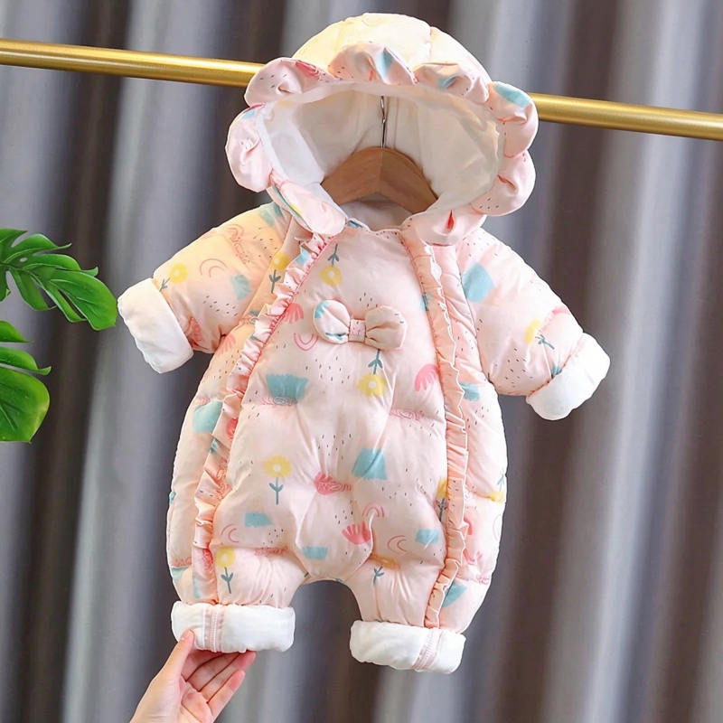 Baby Hooded Thick Romper