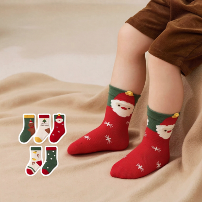 Kids Christmas Crew Socks