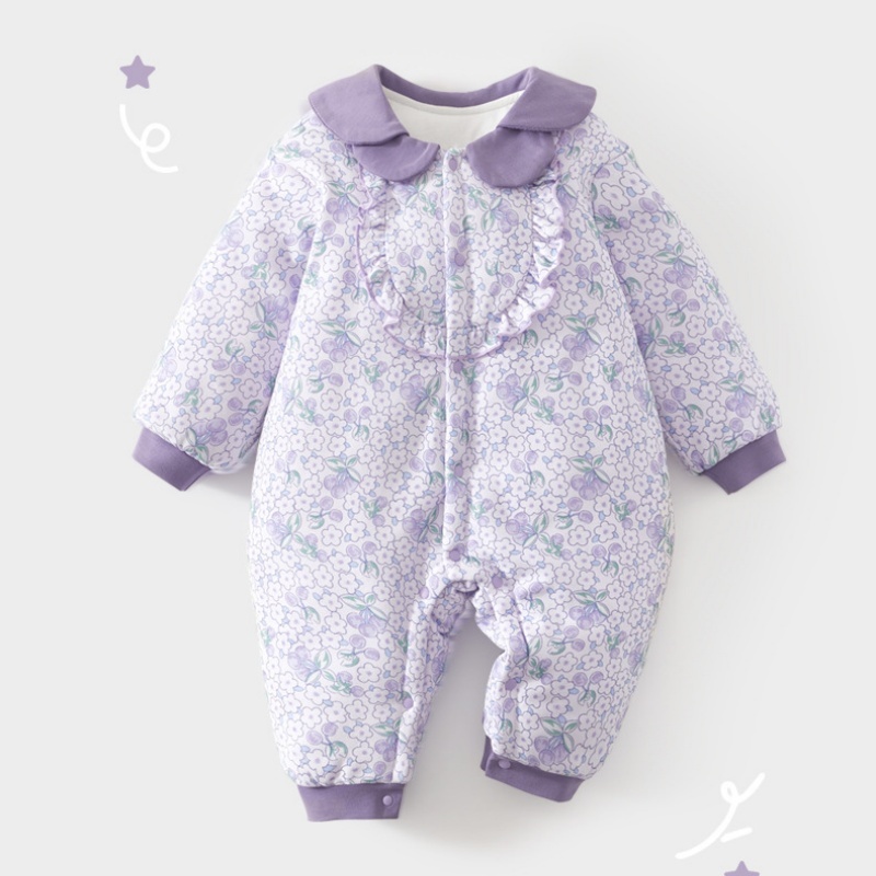 Baby Boy/Girl Purple Cherry Blossom Romper