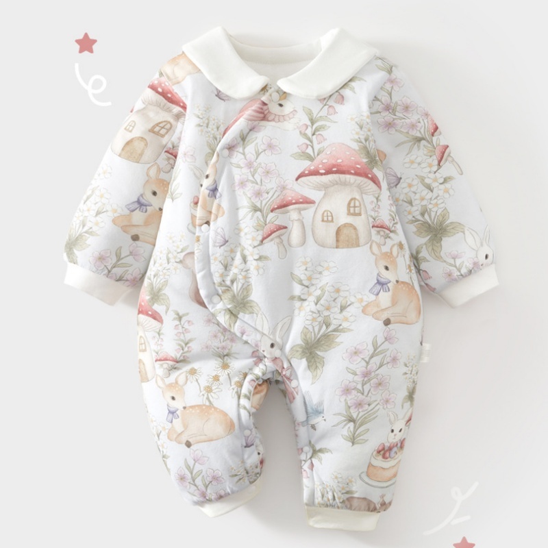 Baby Girl Mushroom Garden Romper