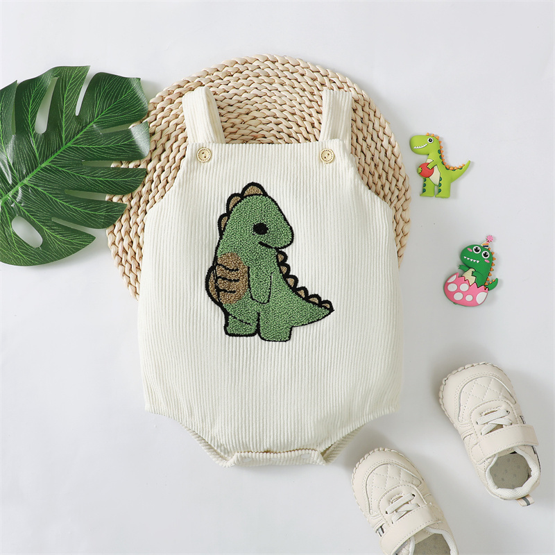 Baby Girl/Boy Cute Green Dinosaur Bodysuit