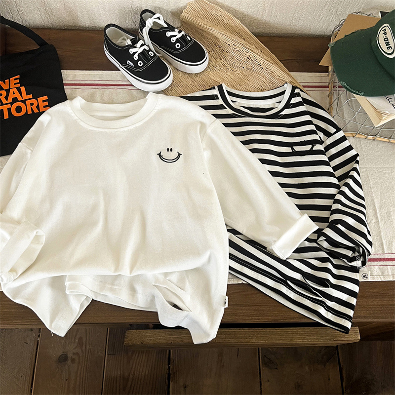 Baby Smiley Striped Sweatshirt