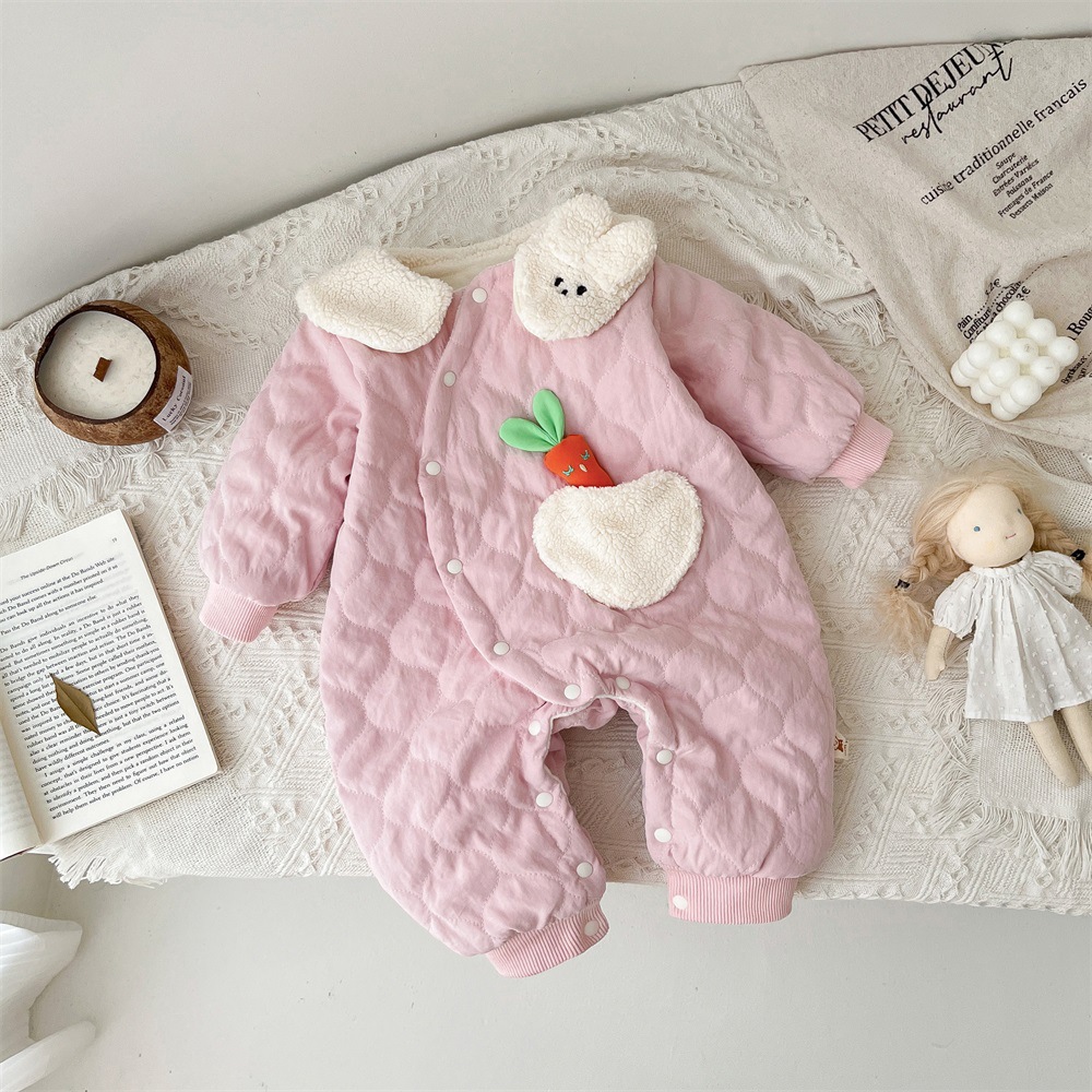 Baby Doll Neck Cotton Romper