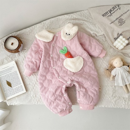 Baby Doll Neck Cotton Romper