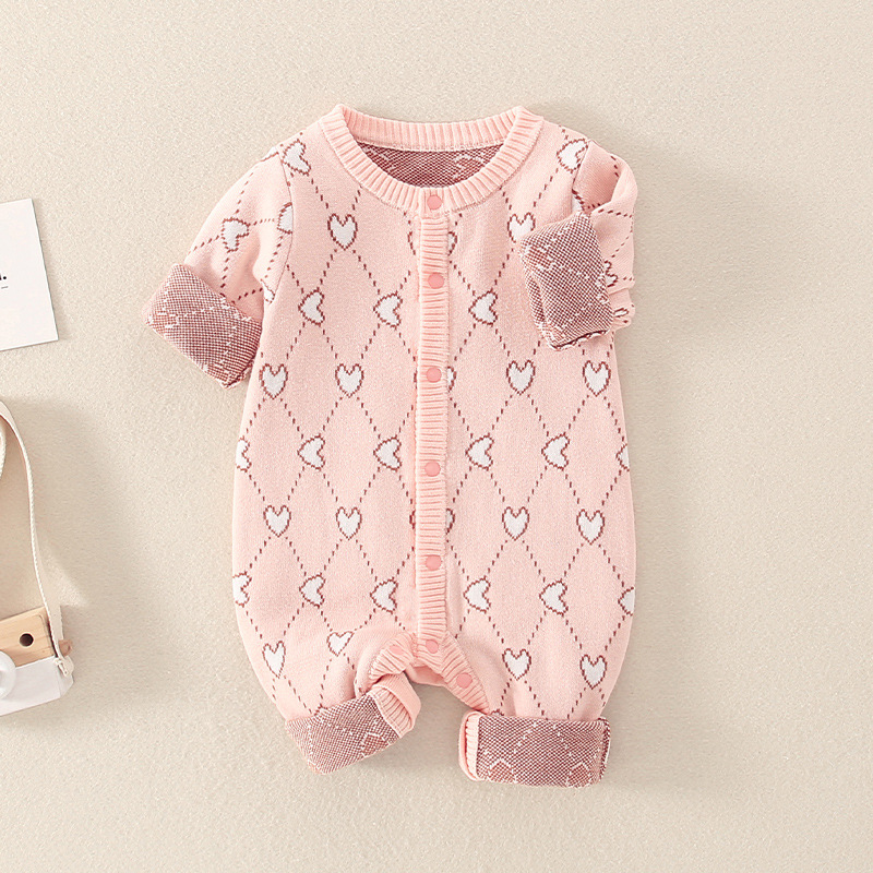 Baby Heart Thickened Romper