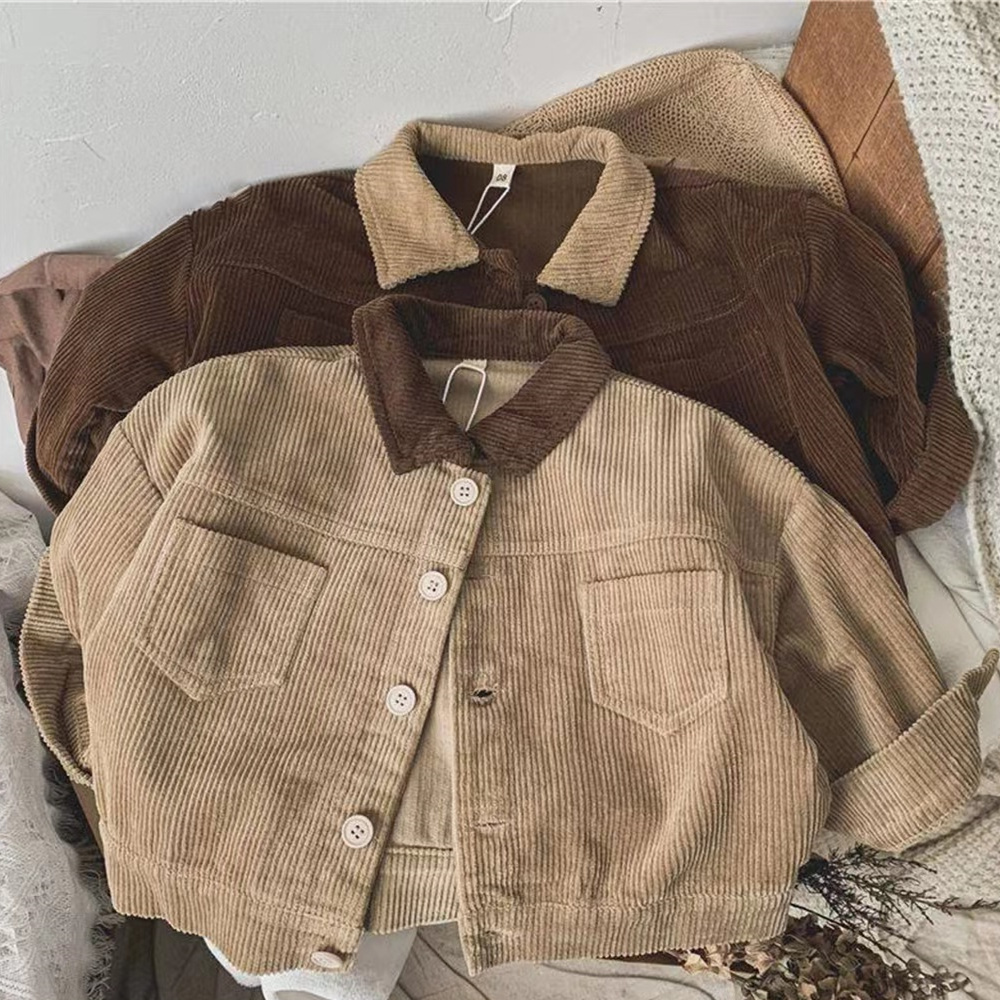 Baby Boy Corduroy Lapel Jacket Top