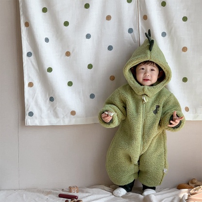 Baby Cute Embroidered Dinosaur Long Sleeve Romper