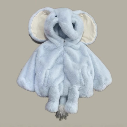 Baby And Children Cute Elephant Shape Jumper Thick Padded Jacket Top