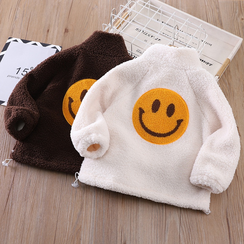 Baby Boy/Girl Chambray Smiley Zip Top