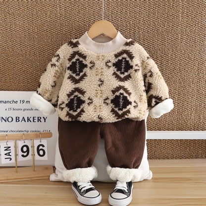 2pcs Baby Boy Tie-Dye Thickened Set