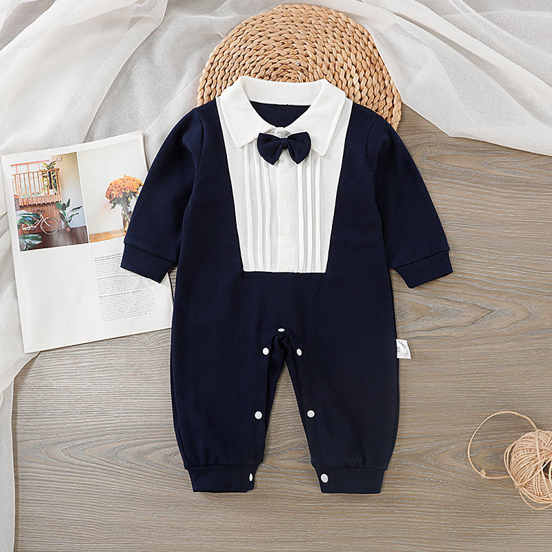 Baby Boy Bow Tie Romper