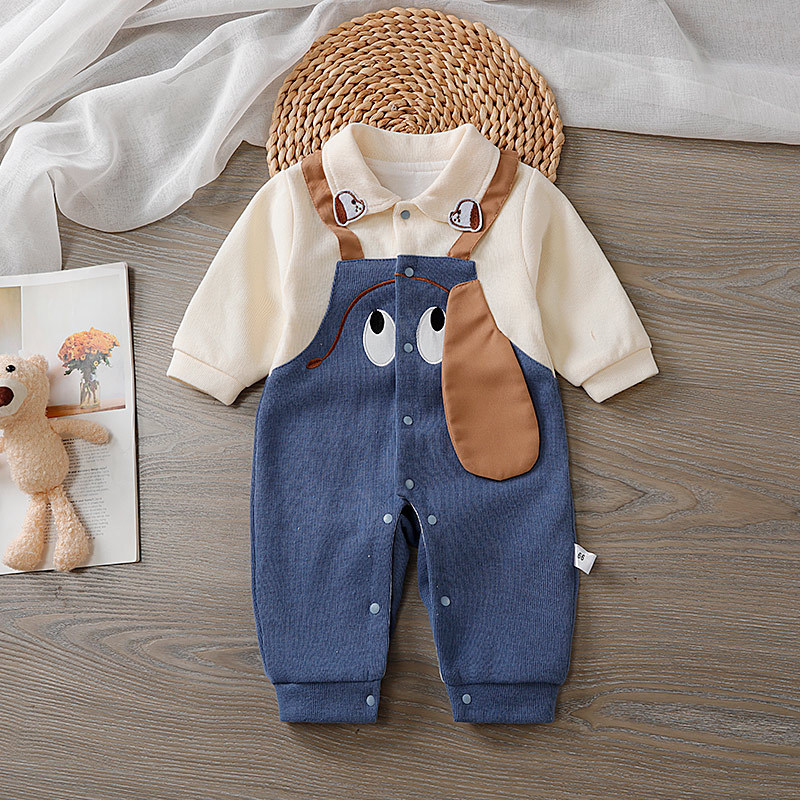 Baby Boy Cute Long Eared Dog Romper