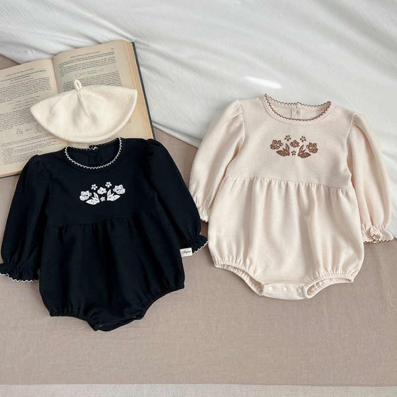 Baby Girl Lace Printing Bodysuit 