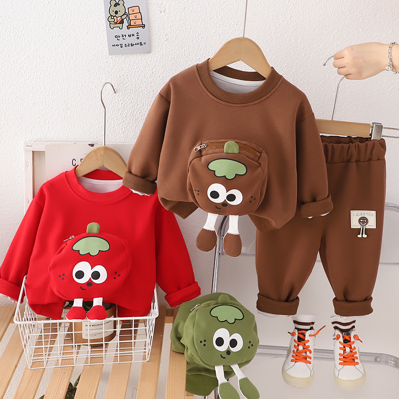 2pcs Baby Boy Pocket Dolls Set