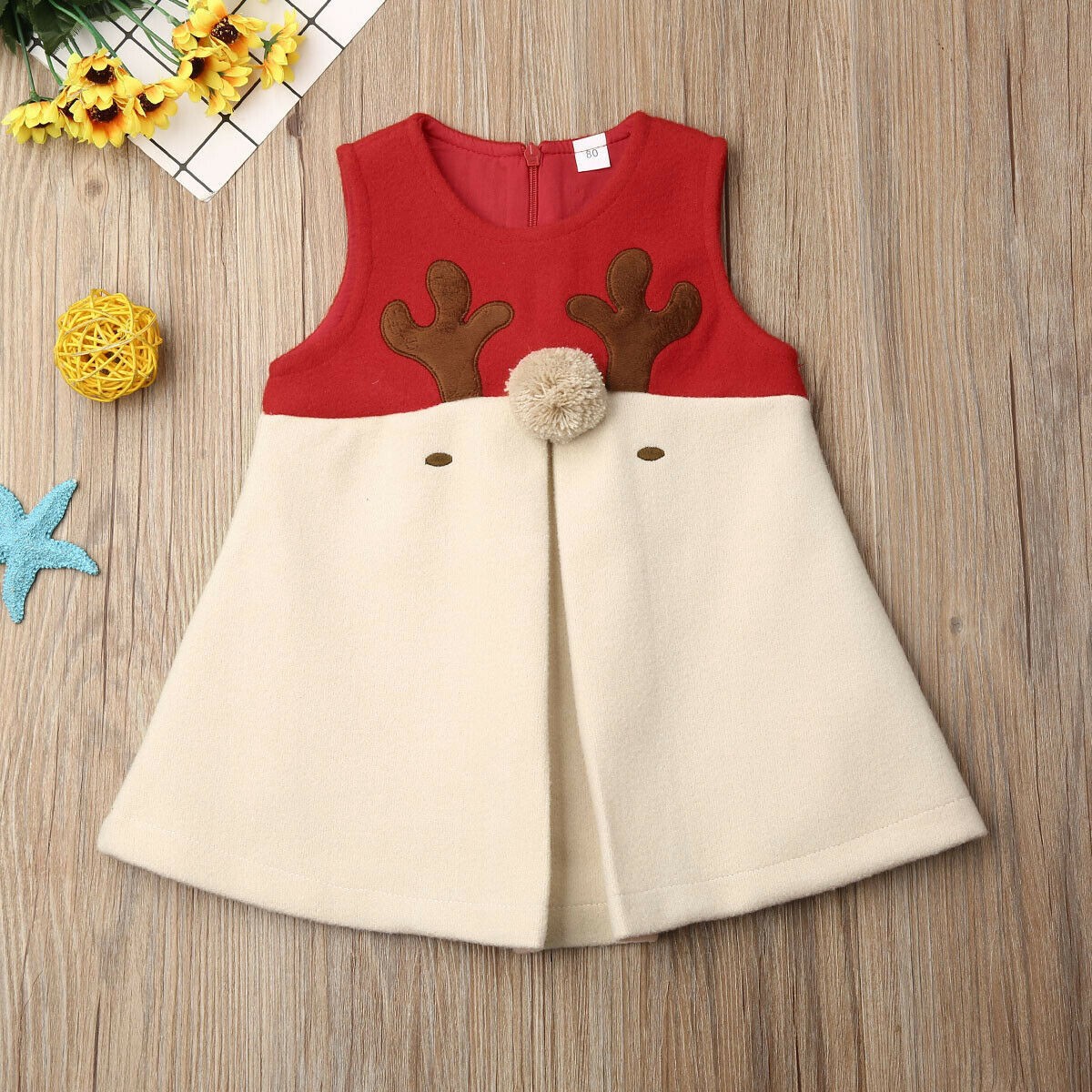 Baby Girl Fawn Vest Dress