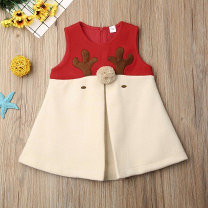 Baby Girl Fawn Vest Dress
