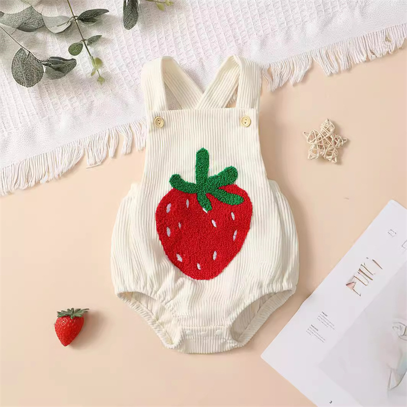 Baby Girl/Boy Corduroy Car Bodysuit-kissminis