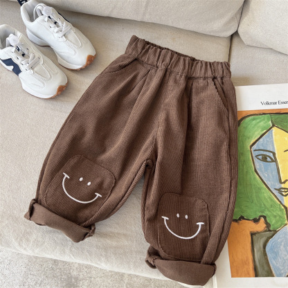 Baby Smiley Corduroy Pants