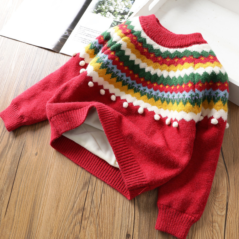 Baby Christmas Vintage Jacquard Knit Sweater
