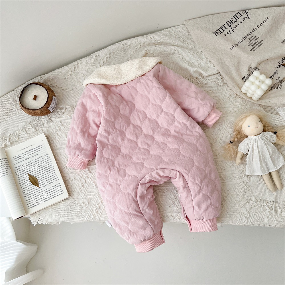 Baby Doll Neck Cotton Romper