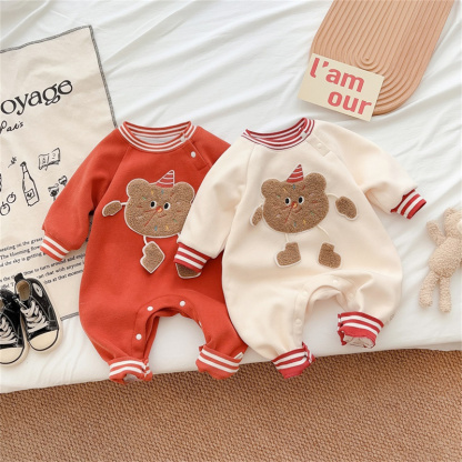 Baby Cartoon Cute Long Sleeves Romper