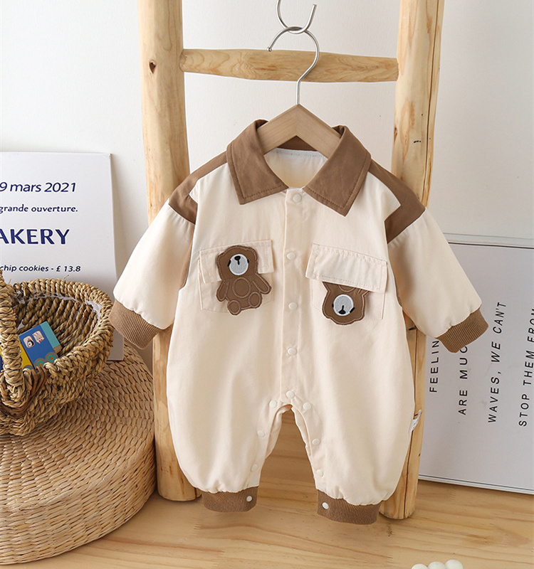 Baby Girl Cute Fluffy Rabbit Padded Fleece Double Layer Long Sleeve Ro