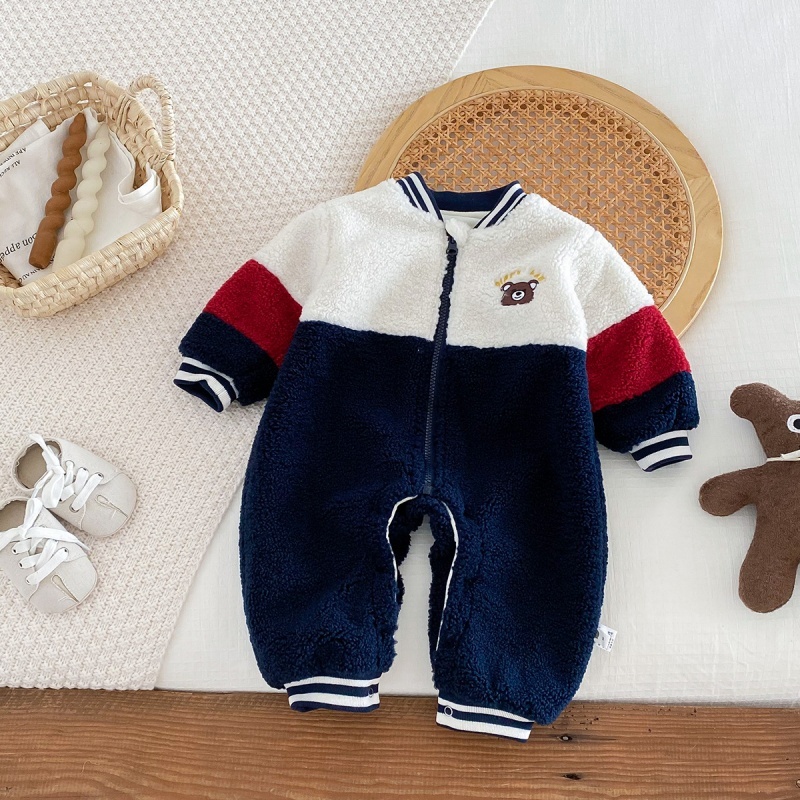 Baby Cartoon Cute Bear Plush Romper