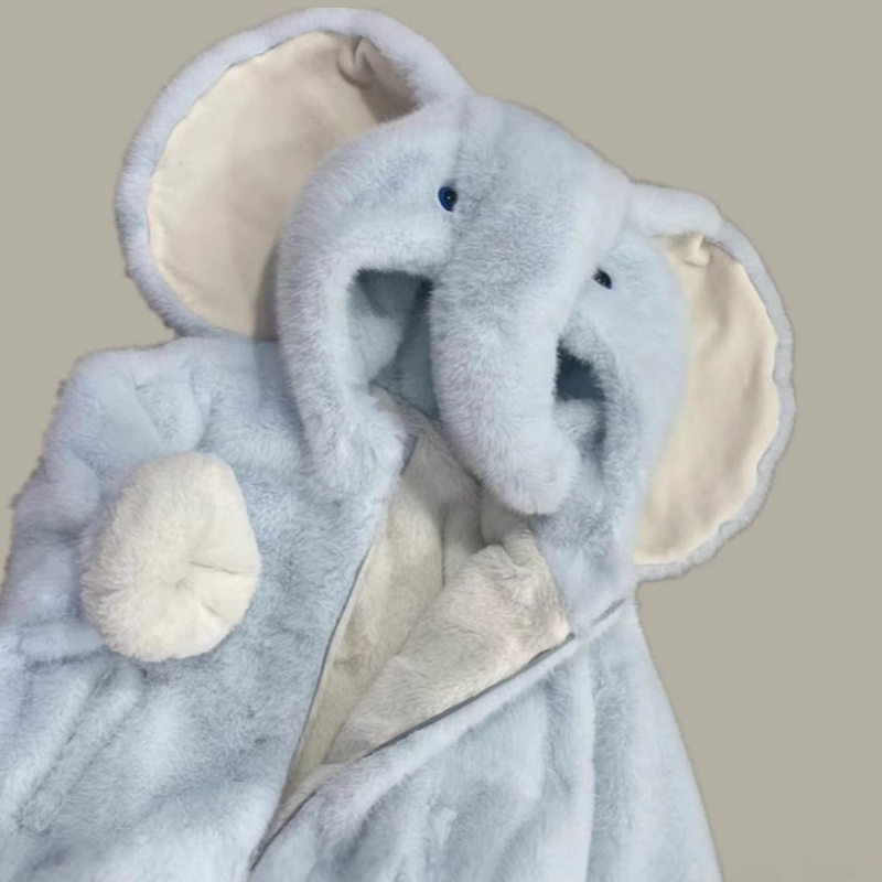 Baby And Children Cute Elephant Shape Jumper Thick Padded Jacket Top