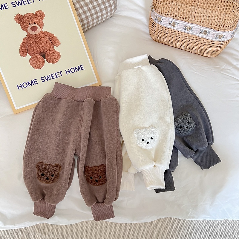 Baby Boy/Girl Fashion Casual Cartoon Bear Pants