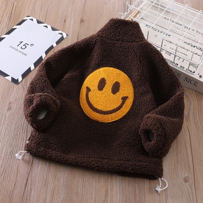 Baby Boy/Girl Chambray Smiley Zip Top