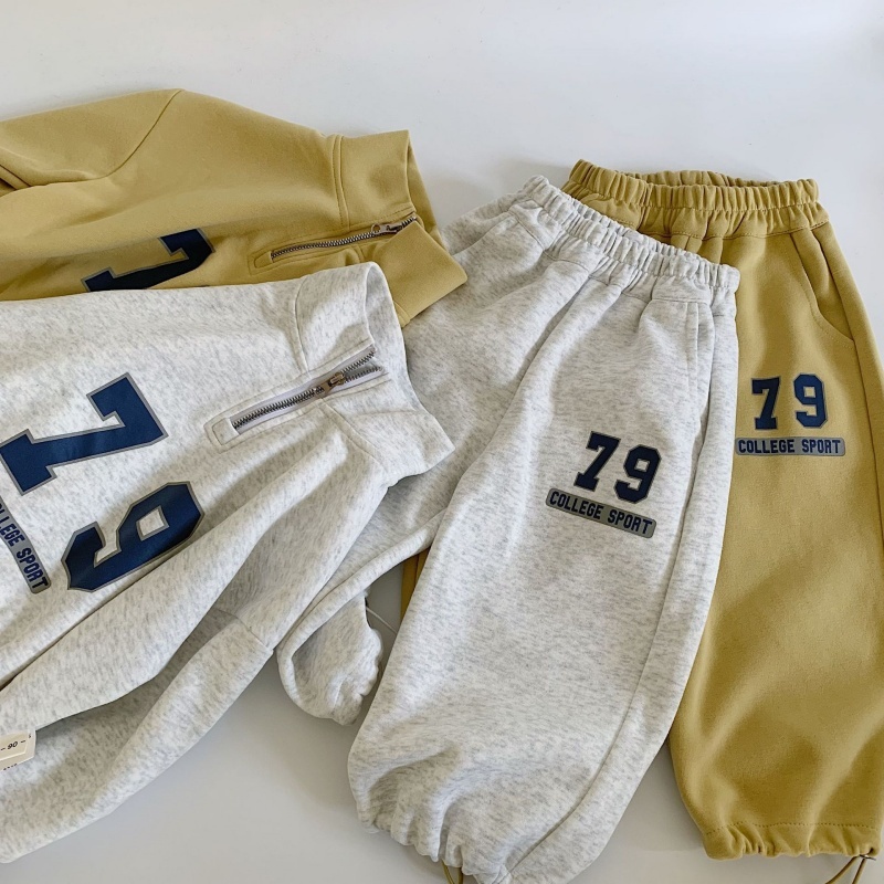 2pcs Baby Boy Digital Sports Handsome Sweatshirt + Casual Trousers Set