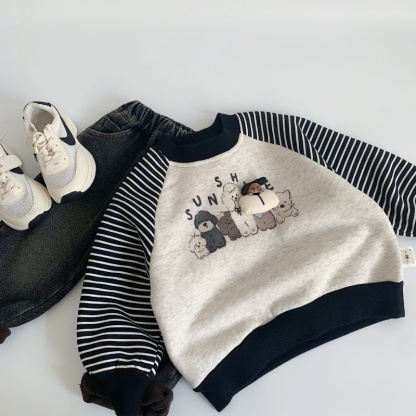 Baby Boy Cartoon Puppy Shoulder Plug Top