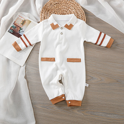 Baby Boy Simple And Comfortable Romper