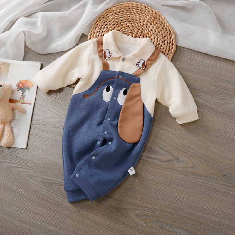Baby Boy Cute Long Eared Dog Romper