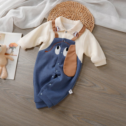 Baby Boy Cute Long Eared Dog Romper