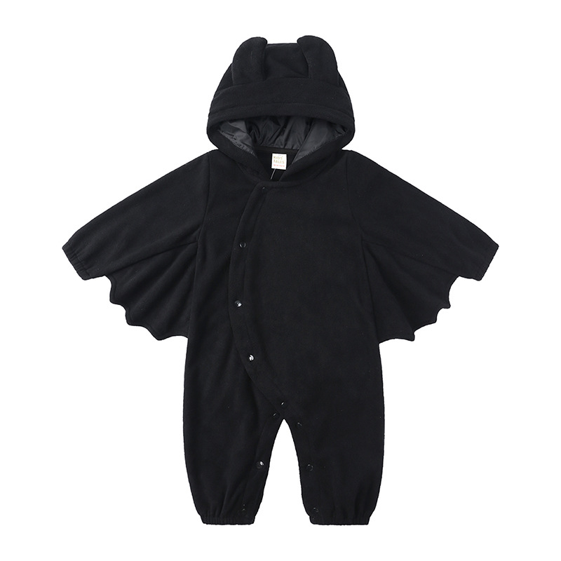 Baby Halloween Bat Hooded Imp Look Romper