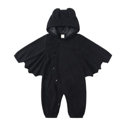 Baby Halloween Bat Hooded Imp Look Romper