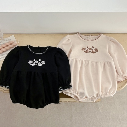 Baby Girl Lace Printing Bodysuit 