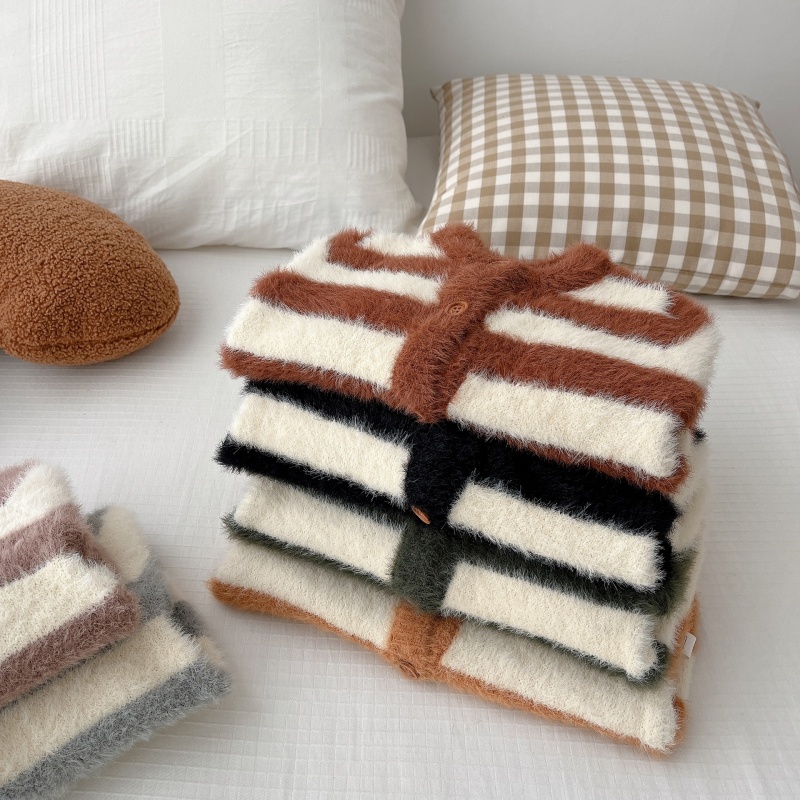 Baby Girl/Boy Mink Stripe Romper