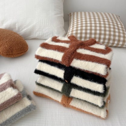 Baby Girl/Boy Mink Stripe Romper
