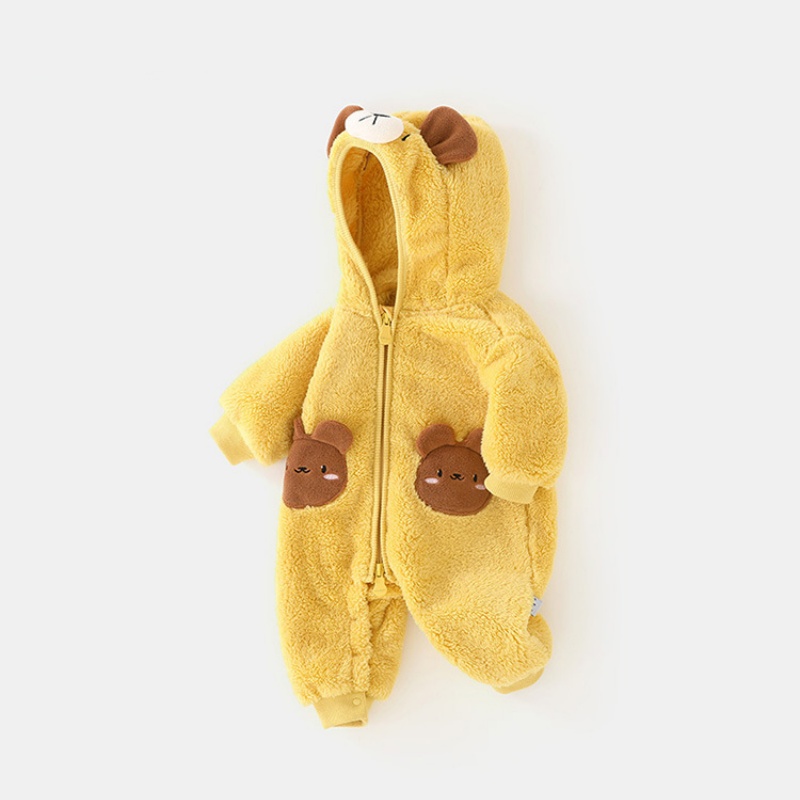 Baby Boy/Girl Padded and Thickened Cute Bear Romper