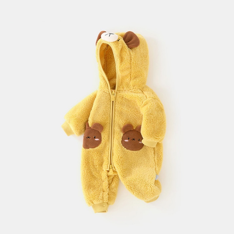 Baby Boy/Girl Padded and Thickened Cute Bear Romper