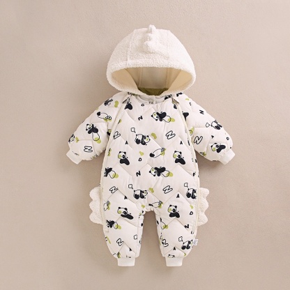 Baby Boy/Girl Cute Animal Hooded Cotton Padded Romper
