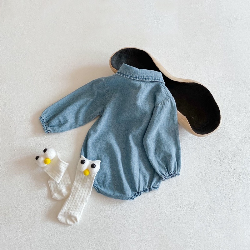 Baby Girl/Boy Soft Denim Bodysuit