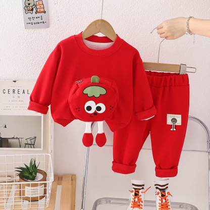 2pcs Baby Boy Pocket Dolls Set